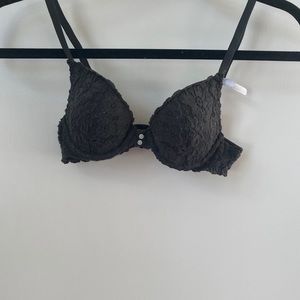 Aerie Charcoal Grey Lace Bra 30-32A